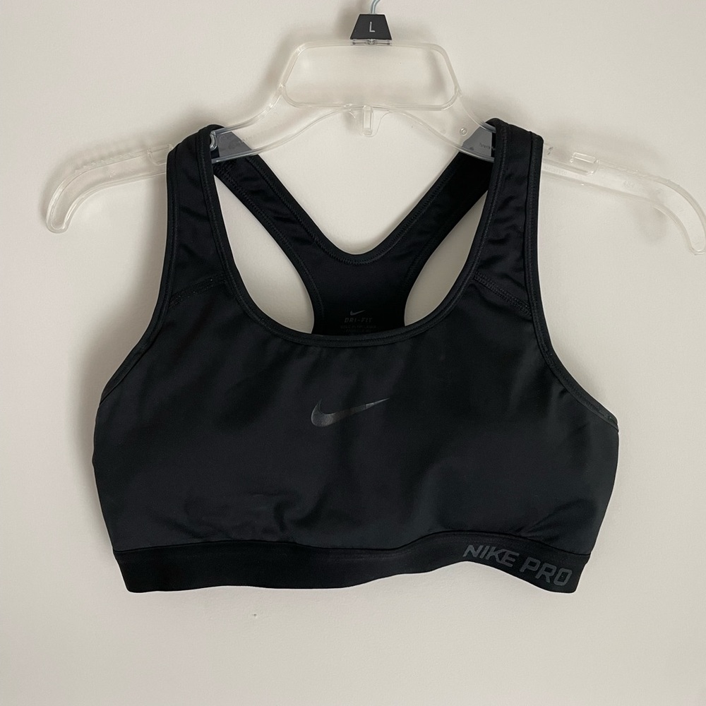 Nike Pro Black Sports Bra - L